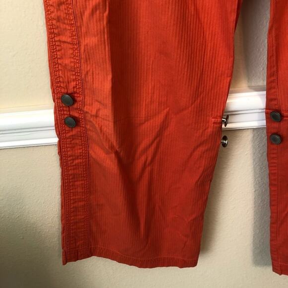 Tribal Cargo Pants Women's 6 Utility Convertible Wide Leg Cotton Boho Lagenlook - Picture 7 of 8